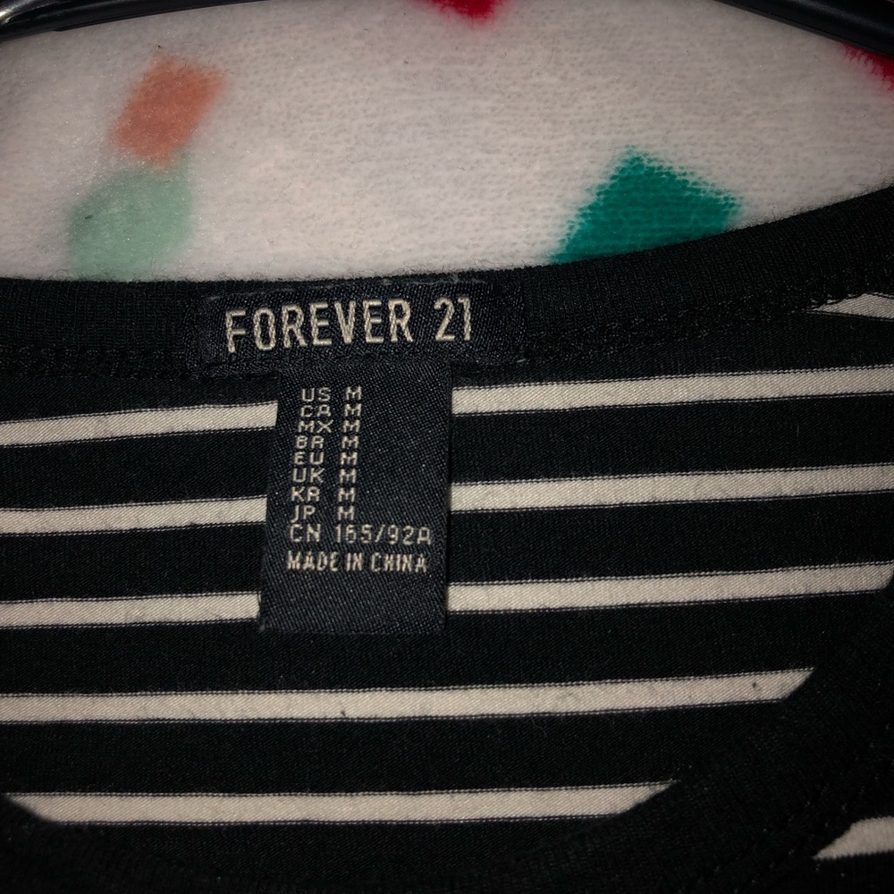 Black and white striped t-shirt